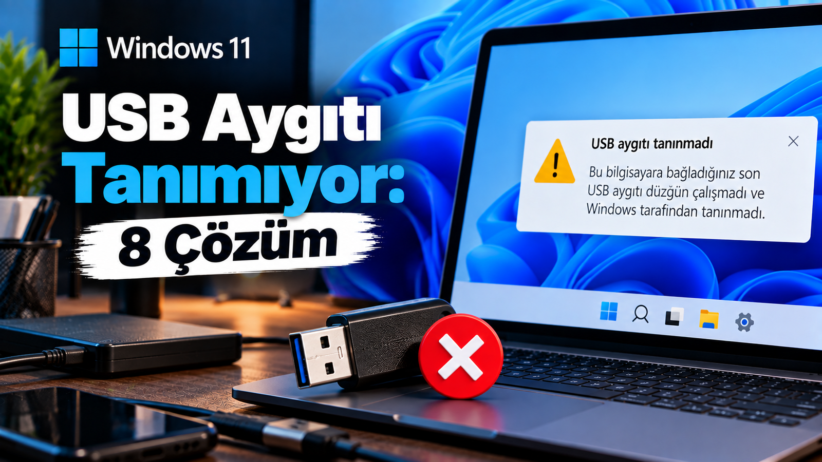 Windows 11 USB Aygıtı Tanımıyor: 8 Çözüm | Tekno Çözer